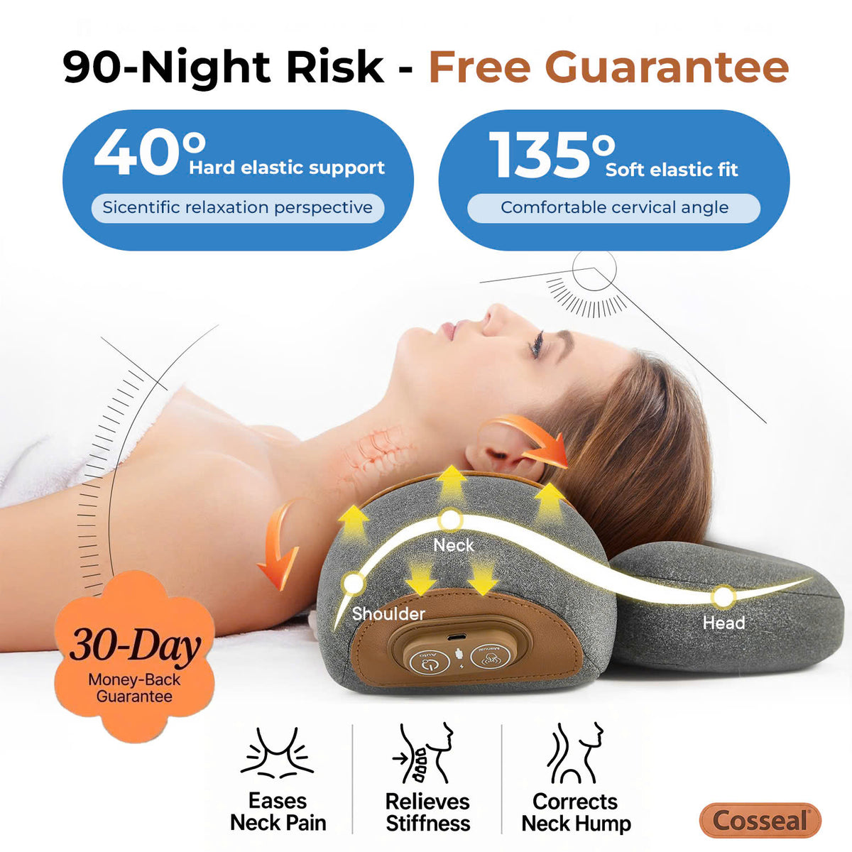 COSSEAL Neck Relief Pillow